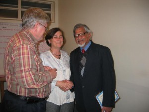 Arun,Cynthia,Tom at the AWA Conference on 10.17.09